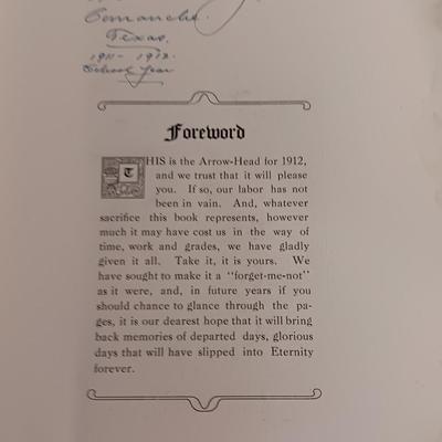 The Arrowhead Yearbook from 1912 The Comanche High School Comanche Texas