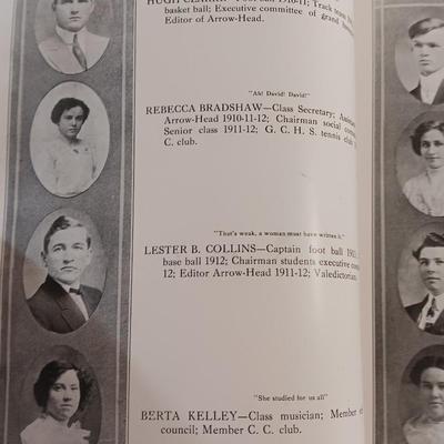 The Arrowhead Yearbook from 1912 The Comanche High School Comanche Texas