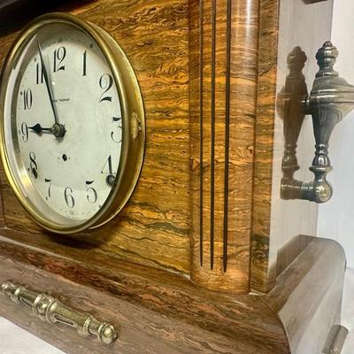 Antique 1920's Seth Thomas Red Adamantine Mantle Clock