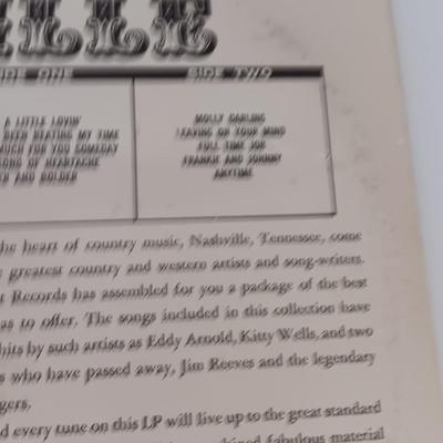 Three country Records LP's -Kings of Country ,usic - The world of Country music and live from Nashville