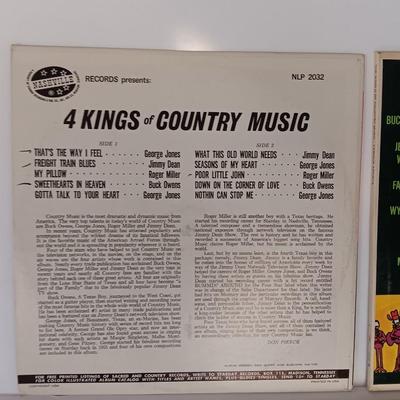 Three country Records LP's -Kings of Country ,usic - The world of Country music and live from Nashville