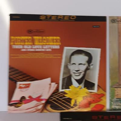 Three Porter Wagoner records Lp's - Your old Love letters- Satisfied Mind - An old Log Cabin