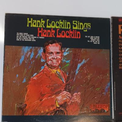 Three records Lp's - Hank Locklin Sings - Roger Miller - Merle Haggard