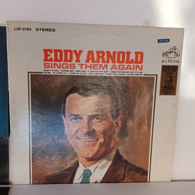 Four Eddy Arnold records Lp's - More - Sings them Again - That's how much I love you - Eddy's songs