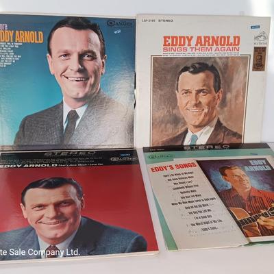 Four Eddy Arnold records Lp's - More - Sings them Again - That's how much I love you - Eddy's songs