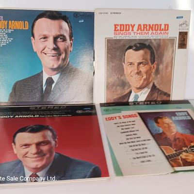 Four Eddy Arnold records Lp's - More - Sings them Again - That's how much I love you - Eddy's songs
