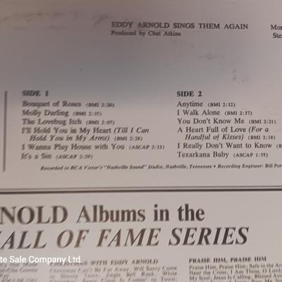 Four Eddy Arnold records Lp's - More - Sings them Again - That's how much I love you - Eddy's songs