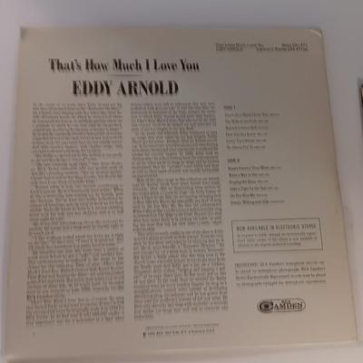Four Eddy Arnold records Lp's - More - Sings them Again - That's how much I love you - Eddy's songs
