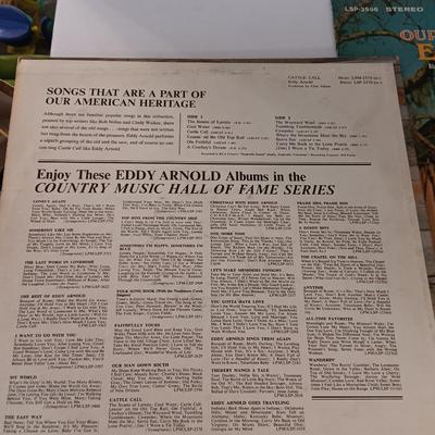 Three Eddy Arnold records Lp's - cattle call - The last word in Lonesome - Our man Down South
