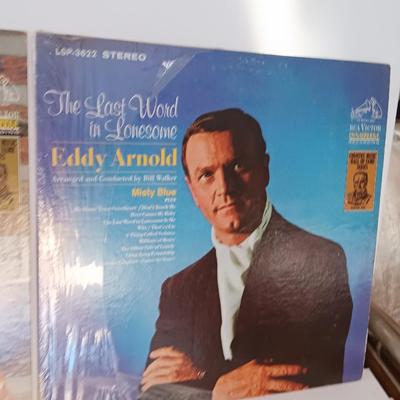 Three Eddy Arnold records Lp's - cattle call - The last word in Lonesome - Our man Down South
