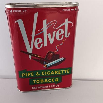 Tin tobacco tins and Collectible Coors pottery ashtray