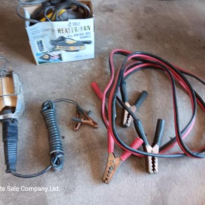 Wintertime Automotive must haves - Jumper cables - Work light - and AC powered heater