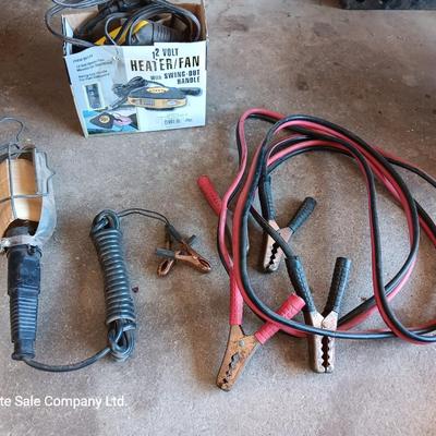 Wintertime Automotive must haves - Jumper cables - Work light - and AC powered heater