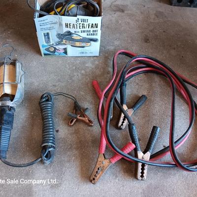 Wintertime Automotive must haves - Jumper cables - Work light - and AC powered heater