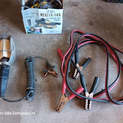 Wintertime Automotive must haves - Jumper cables - Work light - and AC powered heater