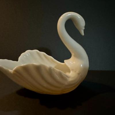 Vintage Porcelain Lenox Swan Trinket Dish