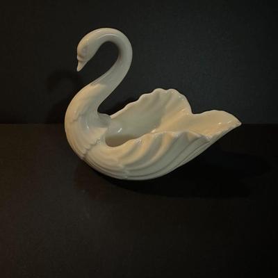 Vintage Porcelain Lenox Swan Trinket Dish