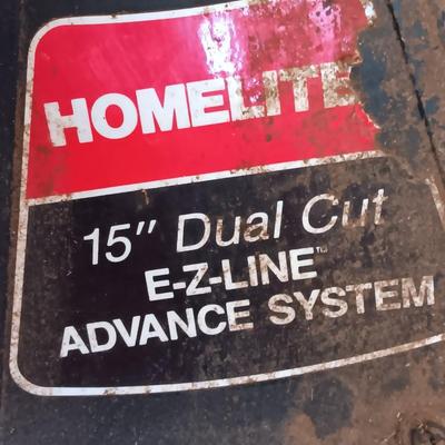 Homelite gas weed eater weed trimmer with string 15" Dual cut