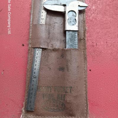 Collectible vintage small tools with antique drill - small plainer -
