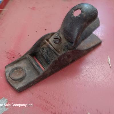 Collectible vintage small tools with antique drill - small plainer -