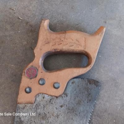 Sledgehammer - crowbar - large sheers- and a hand saw