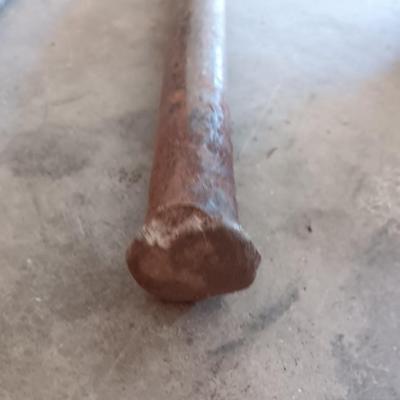 Two steel prybars