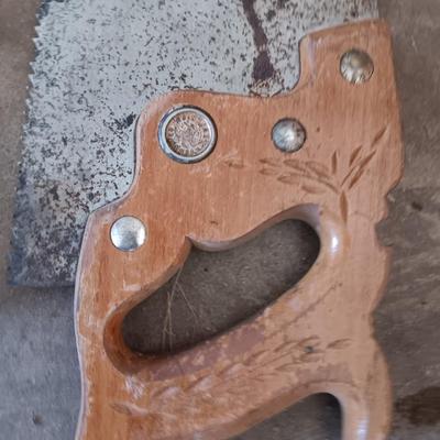 Hand saw - Level - pry bar and a Square