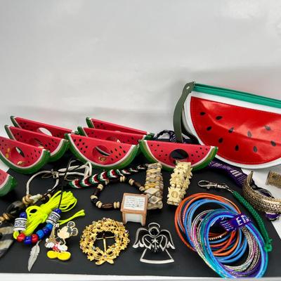 Betsey Johnson Watermelon bag costume jewelry