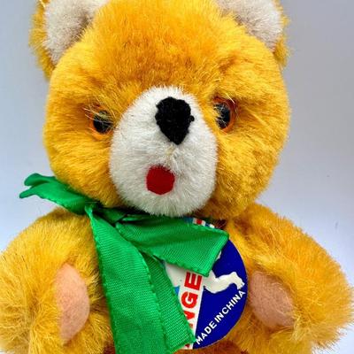 1960â€™s Vintage Shanghai Golden Mohair Teddy Bears (2)