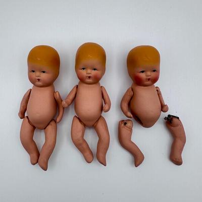 1940â€™s Vintage Kerr Hinz Jointed Baby Dolls (3)