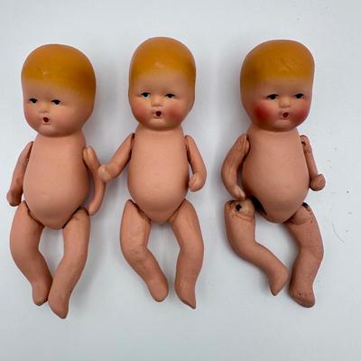 1940â€™s Vintage Kerr Hinz Jointed Baby Dolls (3)