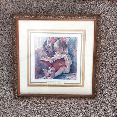 FOUR PIECE WALL HUNG PICTURES OF SWEET LITTLE GIRLS