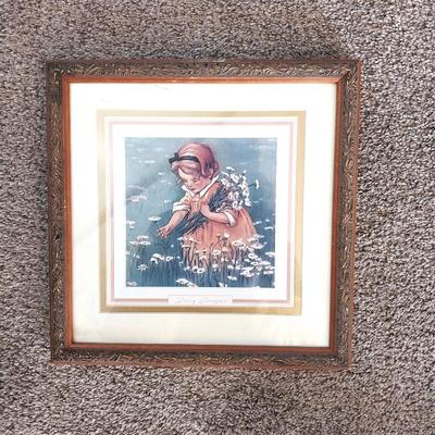 FOUR PIECE WALL HUNG PICTURES OF SWEET LITTLE GIRLS