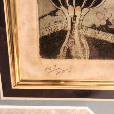 Lot #71  Signed/limited edition print - Brulator Courtyard, New Orleans