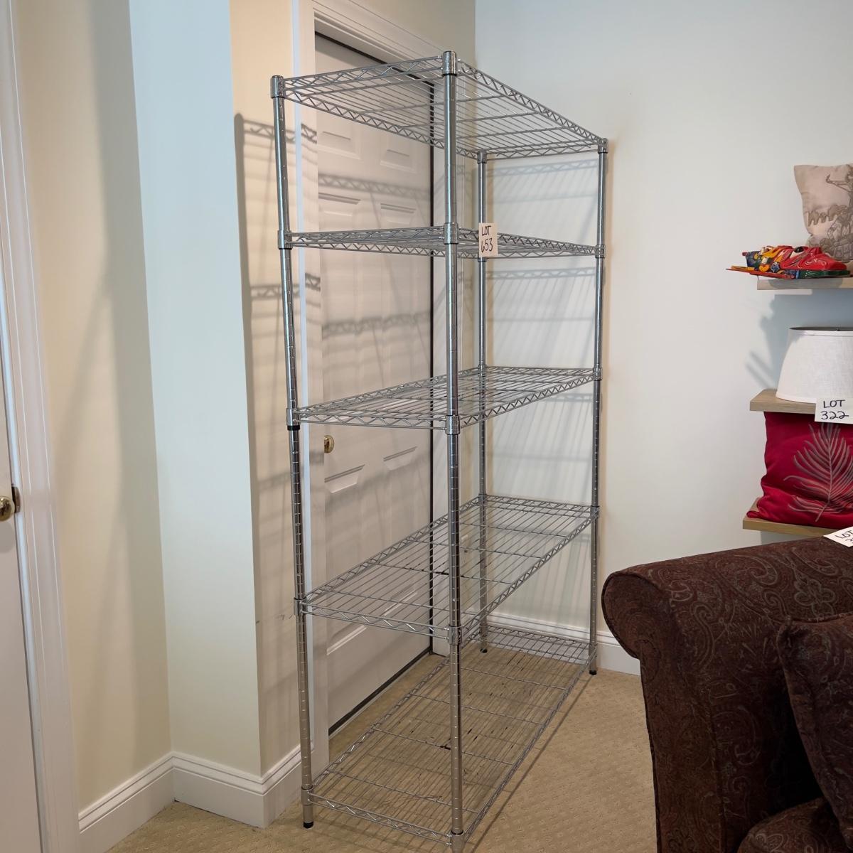 653 5 Tier Metal Shelving Unit