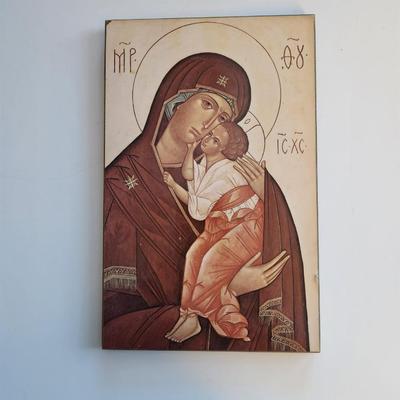 Icons of Christ the King & Madonna with Child