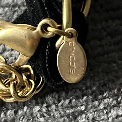 Black & Gold Chicos Statement Necklace