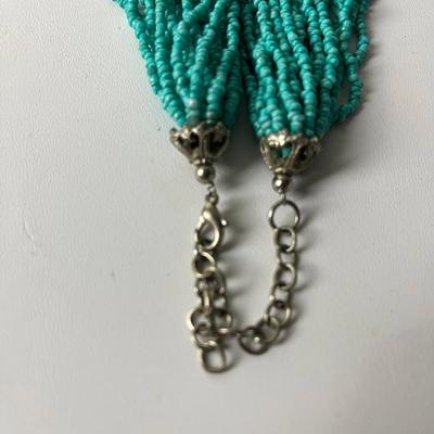 Turquoise Multi-layer Beaded Necklace