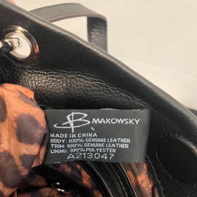 B. Makowsky Black Tassel Purse