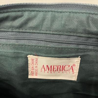 Perry Ellis America Green Purse with Wallet