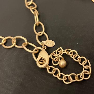 Chico's Glitter Pendant Necklace