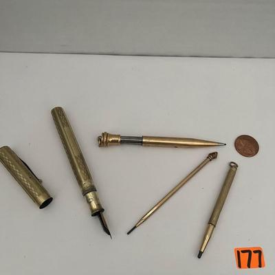 Gold Calligraphy Pen Set