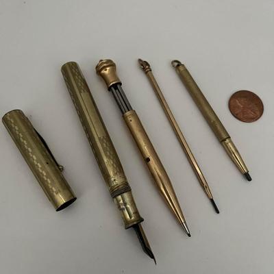 Gold Calligraphy Pen Set