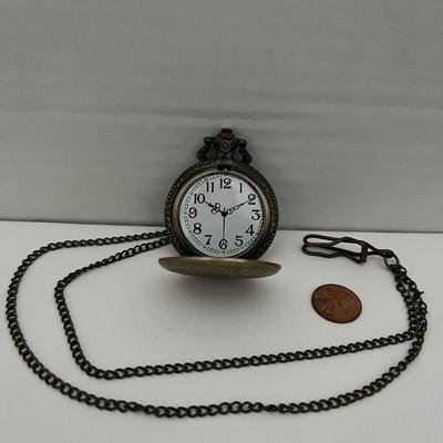 Gold Floral Pocket Watch