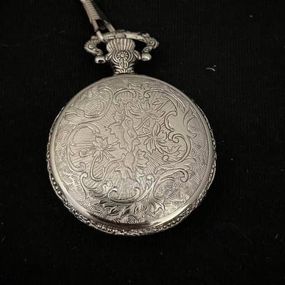 Silver/gold Eagle Pocket Watch