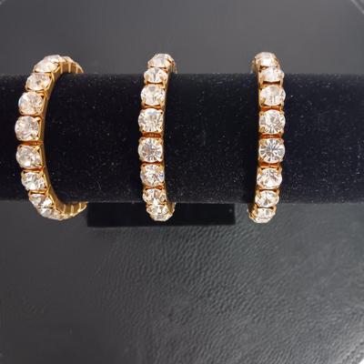 Costume Diamond 3-Stack Bracelets