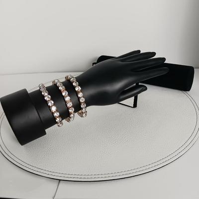 Costume Diamond 3-Stack Bracelets
