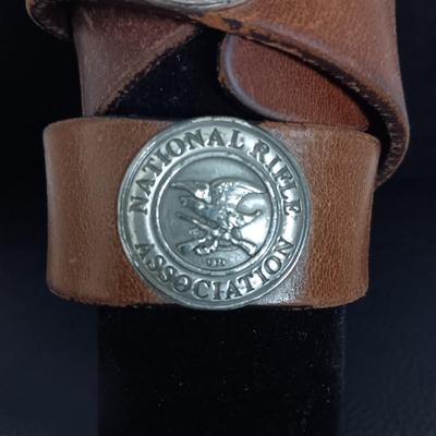 NRA Leather Belt - 42