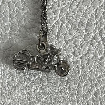 Motorcycle Necklace & Earrings