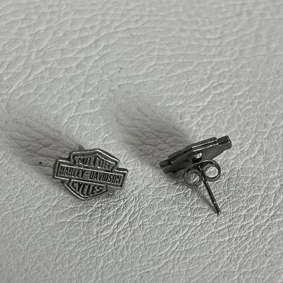 Harley-Davidson Earrings with American Alpine Club Pin